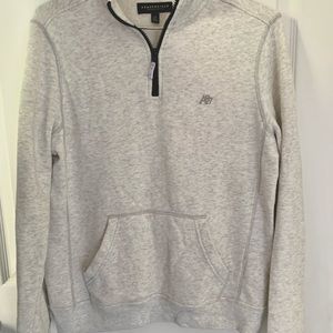 Aeropostale half zip up grey sweater